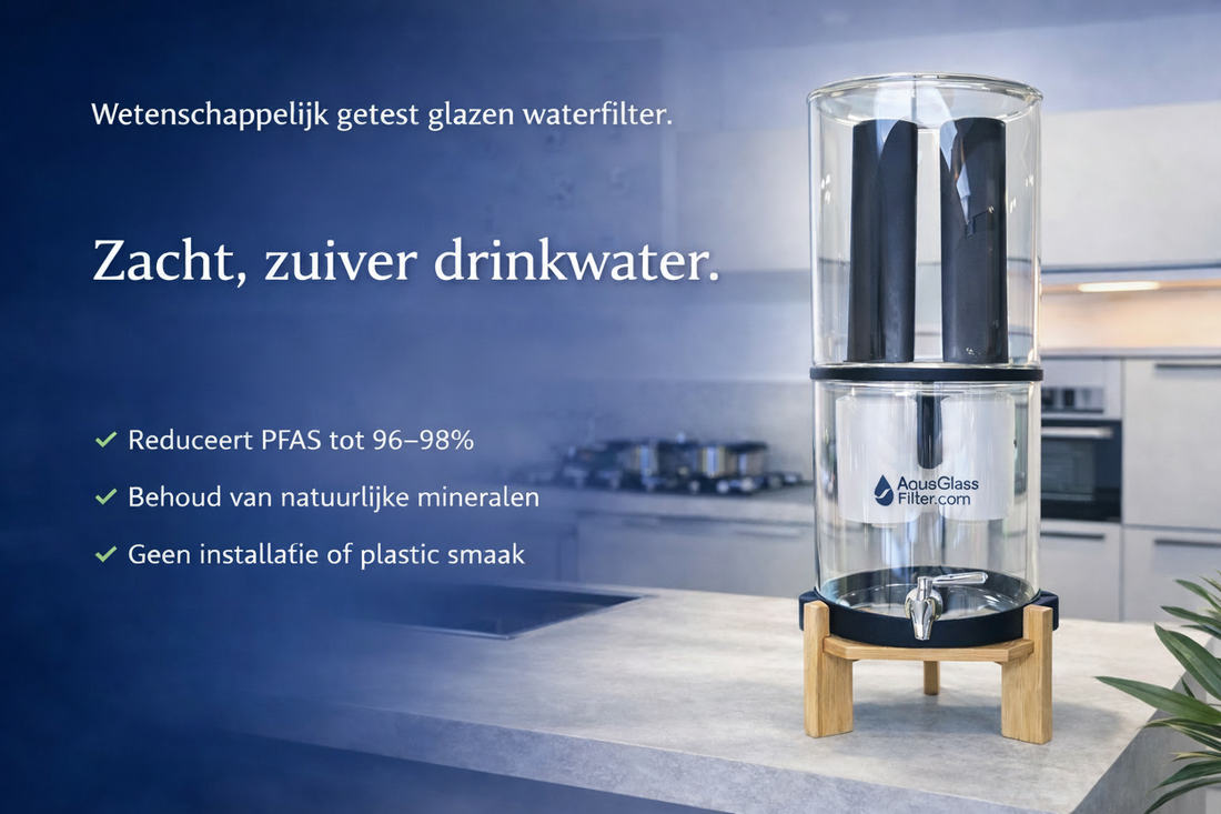 Wat kost een waterfilter per liter vergeleken met flessenwater? (rekenvoorbeeld)