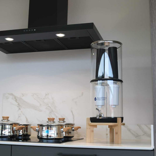 AquaGlassFilter – Glazen Waterfilter met NSF-gecertificeerde PFAS- en Fluorideverwijdering